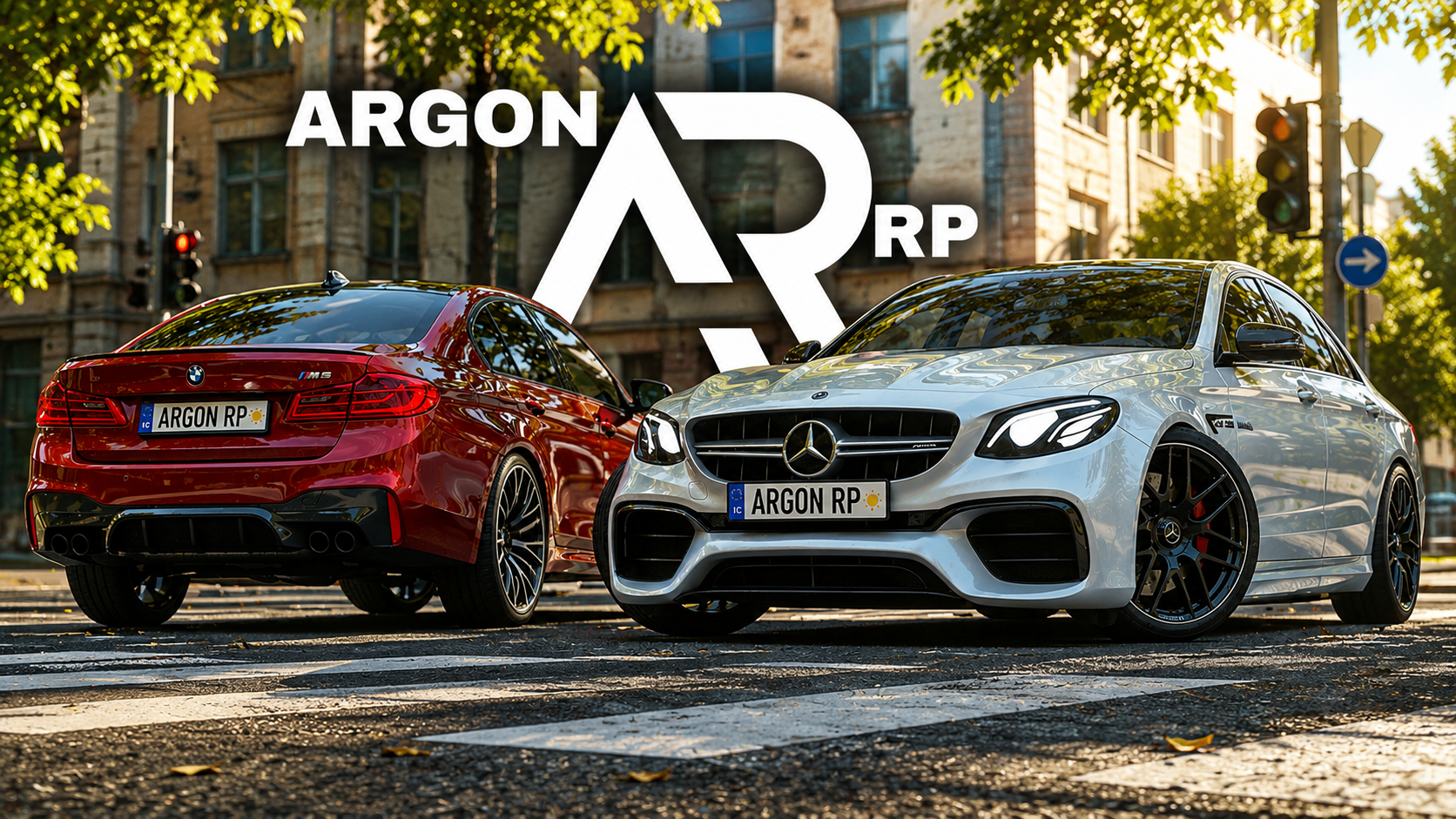 ARGON RP: автомобили на городской улице